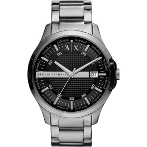 Armani Exchange AX2103 Hampton Black Dial Stainless Steel Bracelet Men's Watch